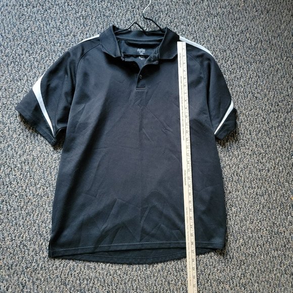 Eastbay Performance Black and White Golf Shirt Size Large - Picture 7 of 10